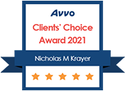 Avvo Clients' Choice Award 2021 - Nicholas M. Krayer